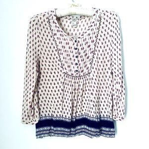 Forever 21 paisley, 3/4 sleeve top. Size L
